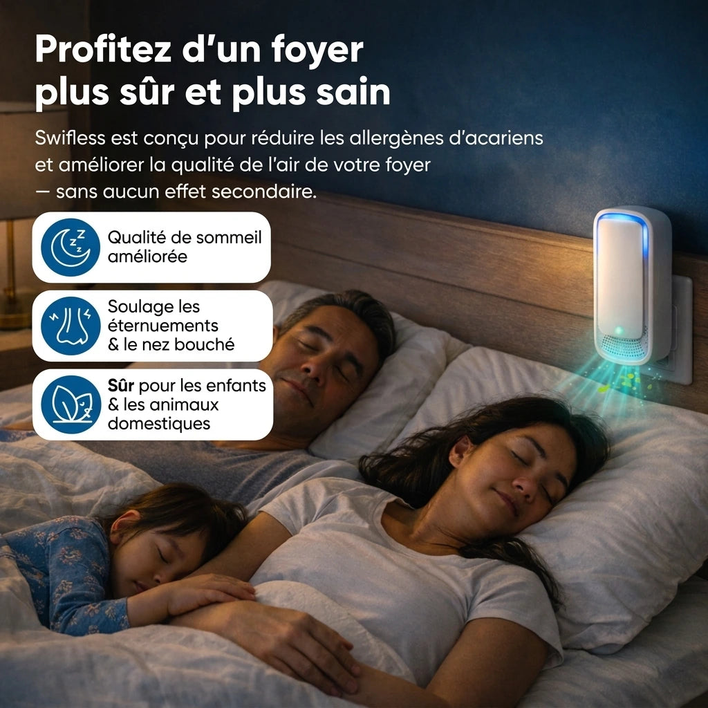 Swifless™ - Des réveils plus sains & un intérieur plus sain