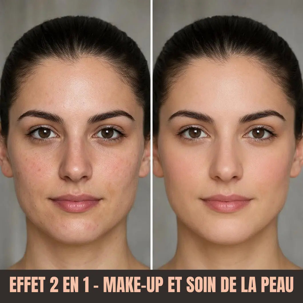 Fond de teint 2-en-1 avec pinceau intégré