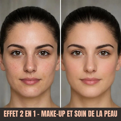 Fond de teint 2-en-1 avec pinceau intégré